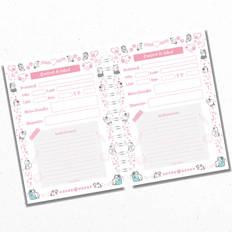 Cuaderno Veterinario Personalizado 3 4