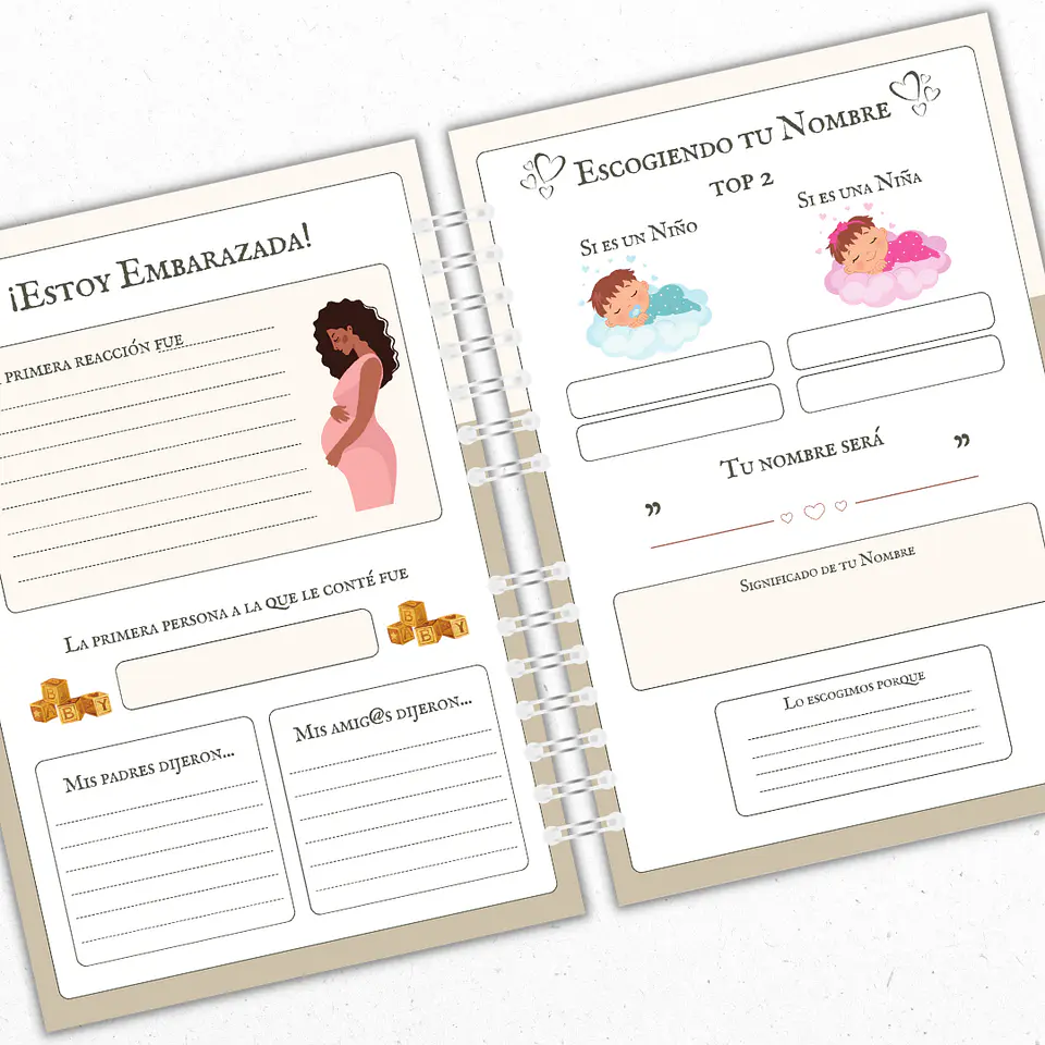 Diario Embarazo Personalizado 2 2