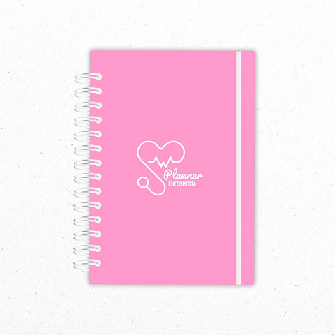 Planner Mensual Enfermería Rosado