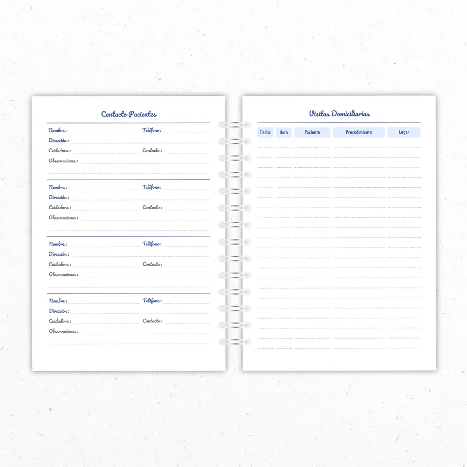 Planner Mensual Enfemería Azul 4