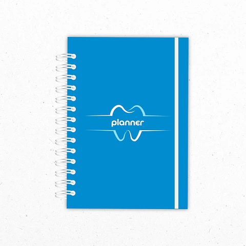 Planner Mensual Dentistas Celeste