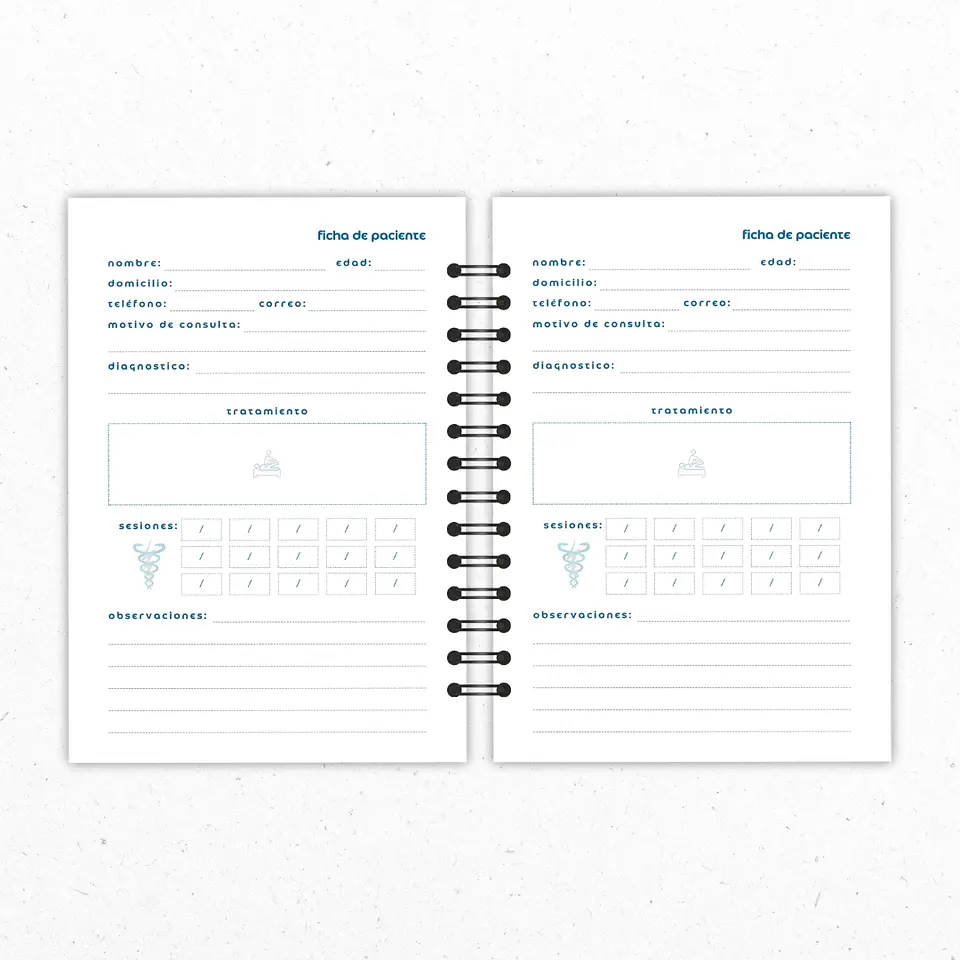 Planner Mensual Kinesiólogos Azul 3