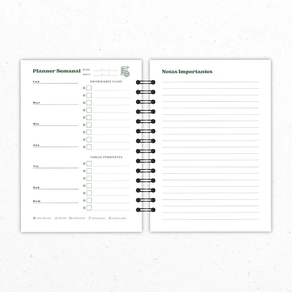 Planner Mensual Nutricionistas Beige 4