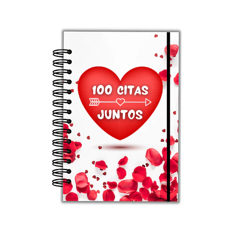 Álbum 100 Citas Juntos Pétalos y Corazones
