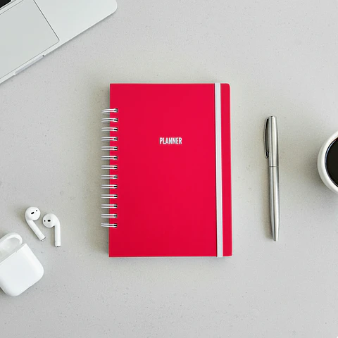 Planner Semanal Rojo