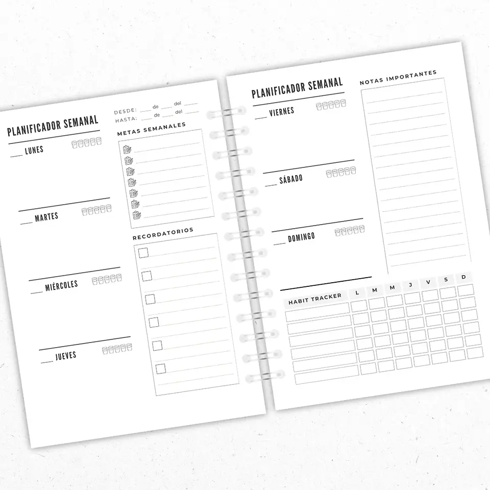 Planner Semanal Naranjo 3