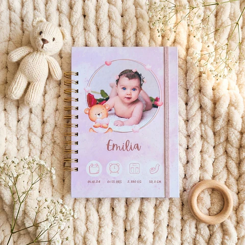 Cuaderno Pediátrico Osita Personalizado