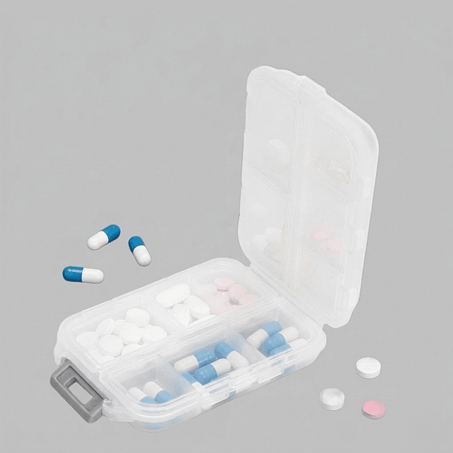 Pastillero Plástico 10 compartimentos