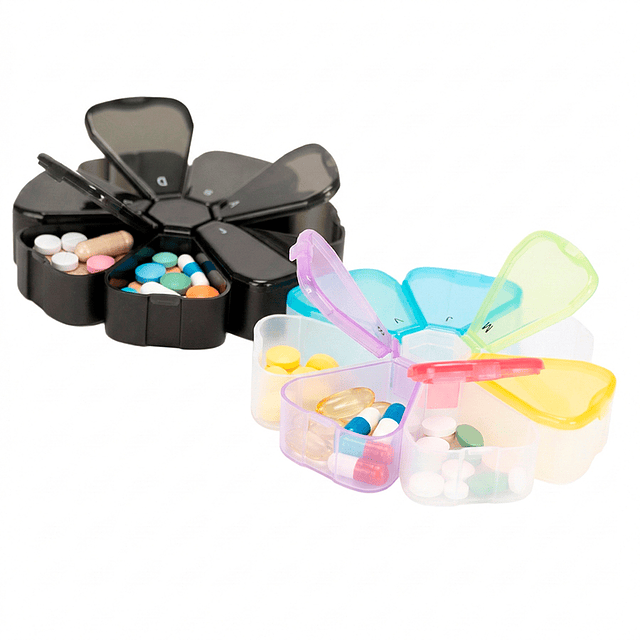 Pastillero Plástico 7 días FLOR