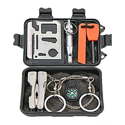 Kit de supervivencia impermeable 6 en 1.