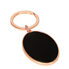 Llavero ovalado encobrizado negro 
