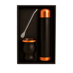 Set de Mate color Negro/Cobre