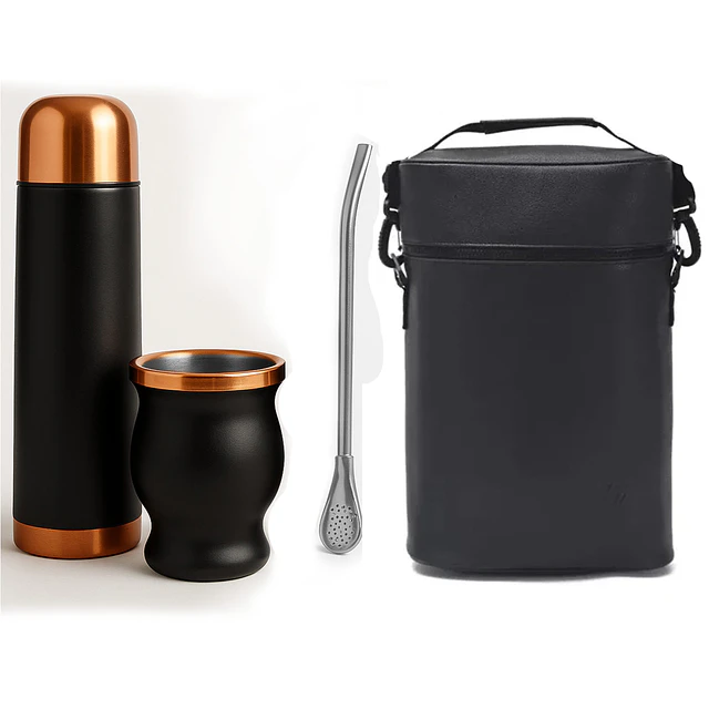 Set de Mate color Negro/Cobre