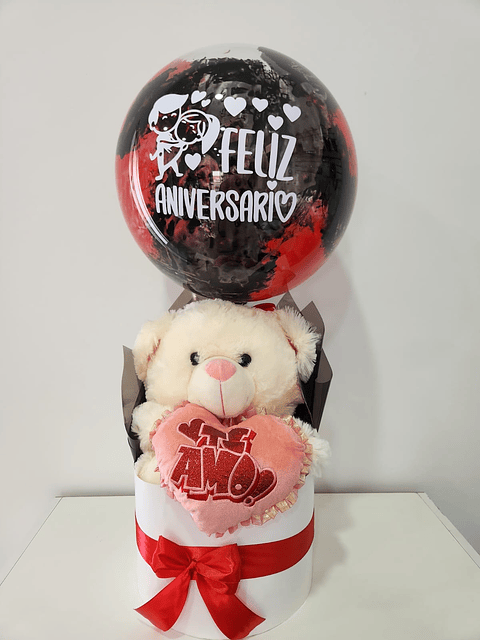 Globo Burbuja con peluche a elección