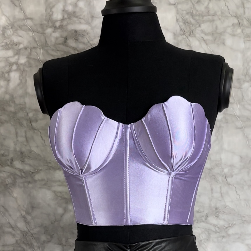 MERMAID BUSTIER LILA