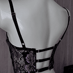 HEART LACE LILA BUSTIER