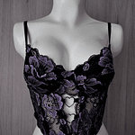 HEART LACE LILA BUSTIER