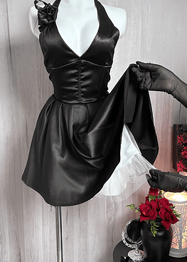 MONROE DRESS BLACK 
