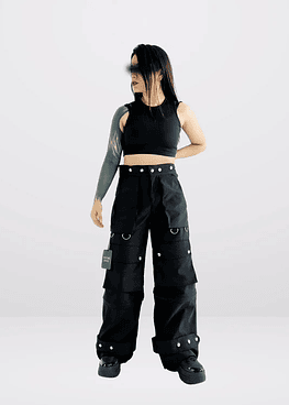 OVEROL CONVERTIBLE 3 EN 1 - NEGRO