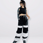 OVEROL CONVERTIBLE 3 EN 1 - BLANCO Y NEGRO