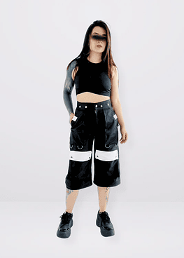 OVEROL CONVERTIBLE 3 EN 1 - BLANCO Y NEGRO