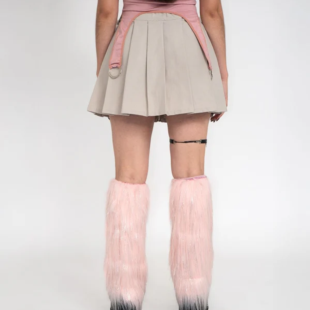 FALDA DRILL STRETCH - BEIGE