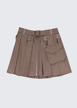 FALDA DRILL STRETCH - CAQUI