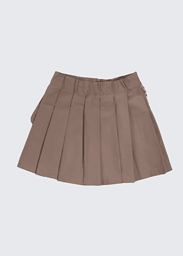 FALDA DRILL STRETCH - CAQUI