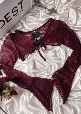 BELL CROPPED REDWINE