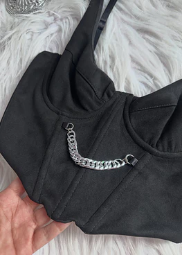 CLOE BUSTIER BLACK