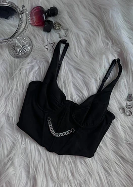 CLOE BUSTIER BLACK
