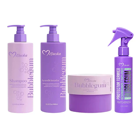 Set Blubblegum Boost Nutritivo Rutina Capilar (4 Productos) - Misucka 
