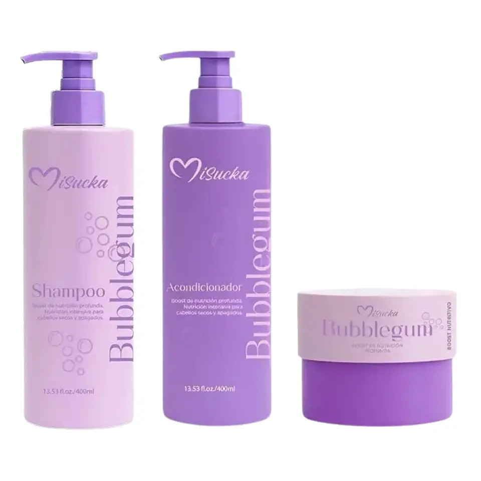 Set Bubblegum Boost Nutritivo Rutina Capilar (3 Productos) - Misucka  1