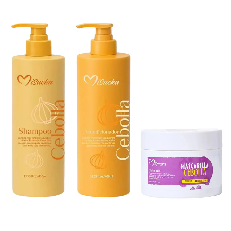 Set Cebolla Crecimiento Rutina Capilar (3 Productos) - Misucka 1