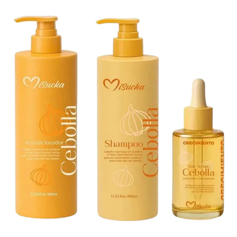 Set Cebolla Crecimiento Rutina Capilar (3 Productos) - Misucka