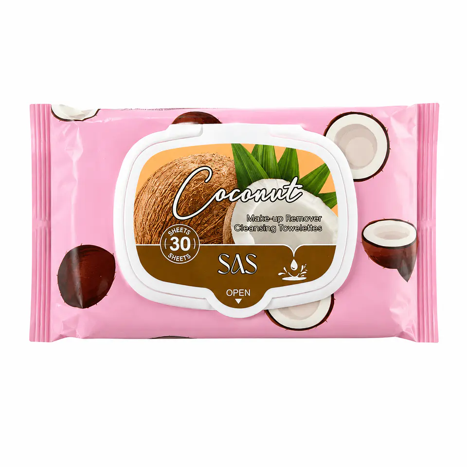 Toallitas Desmaquillantes Coconut – SAS Cosmetics 1