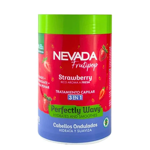 Mascarilla 3 En 1 Cabello Ondulado Frutilla Frutipop 1Kg - Nevada