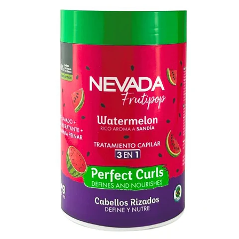 Mascarilla 3 En 1 Cabello Rizado Sandía Frutipop 1Kg - Nevada
