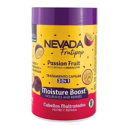Mascarilla 3 En 1 Cabello Dañado Maracuyá Frutipop 1Kg - Nevada