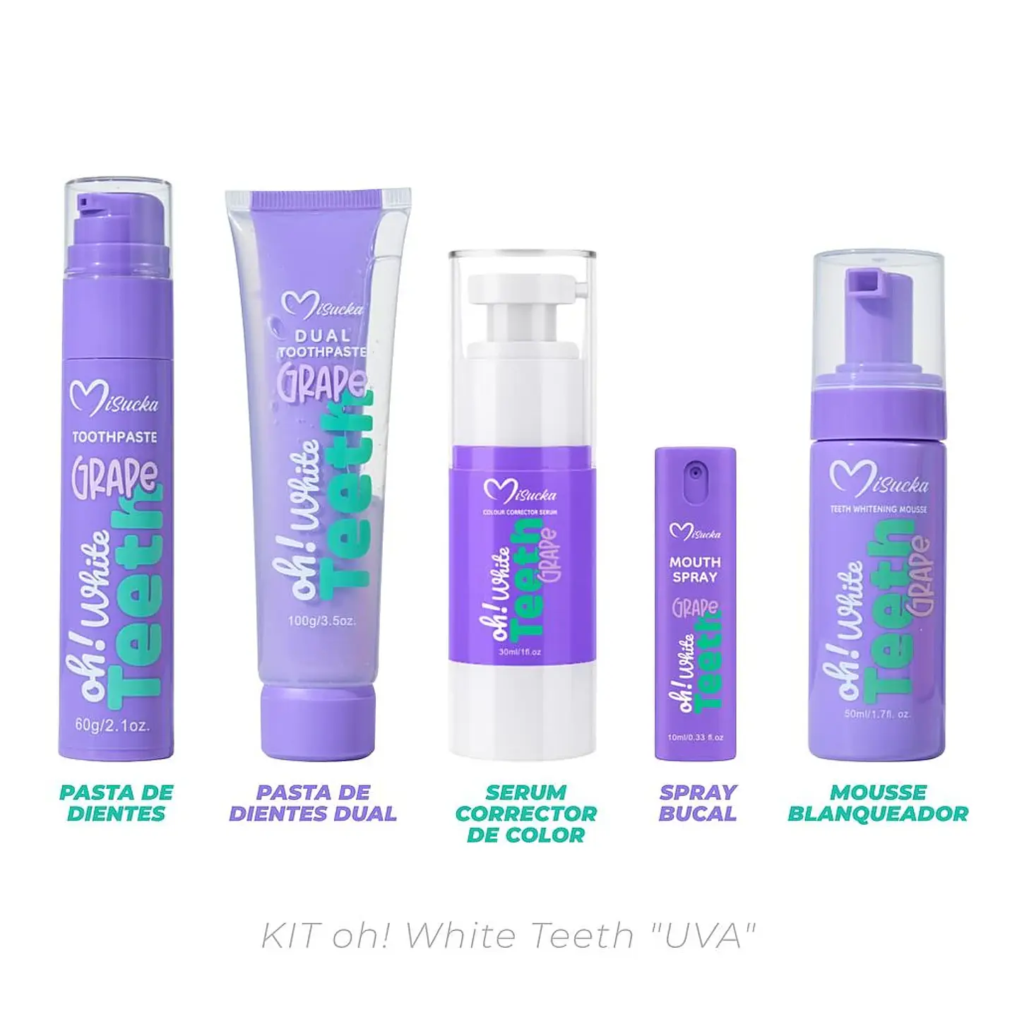 Set Oh! White Teeth Grape (Uva) – Misucka 1