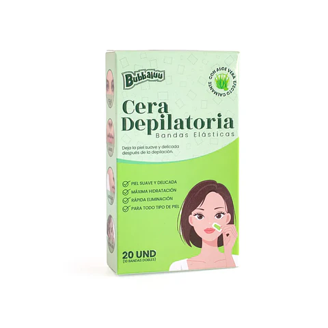 Bandas Elásticas Depilatorias de Cera 20und - Bubbaluu