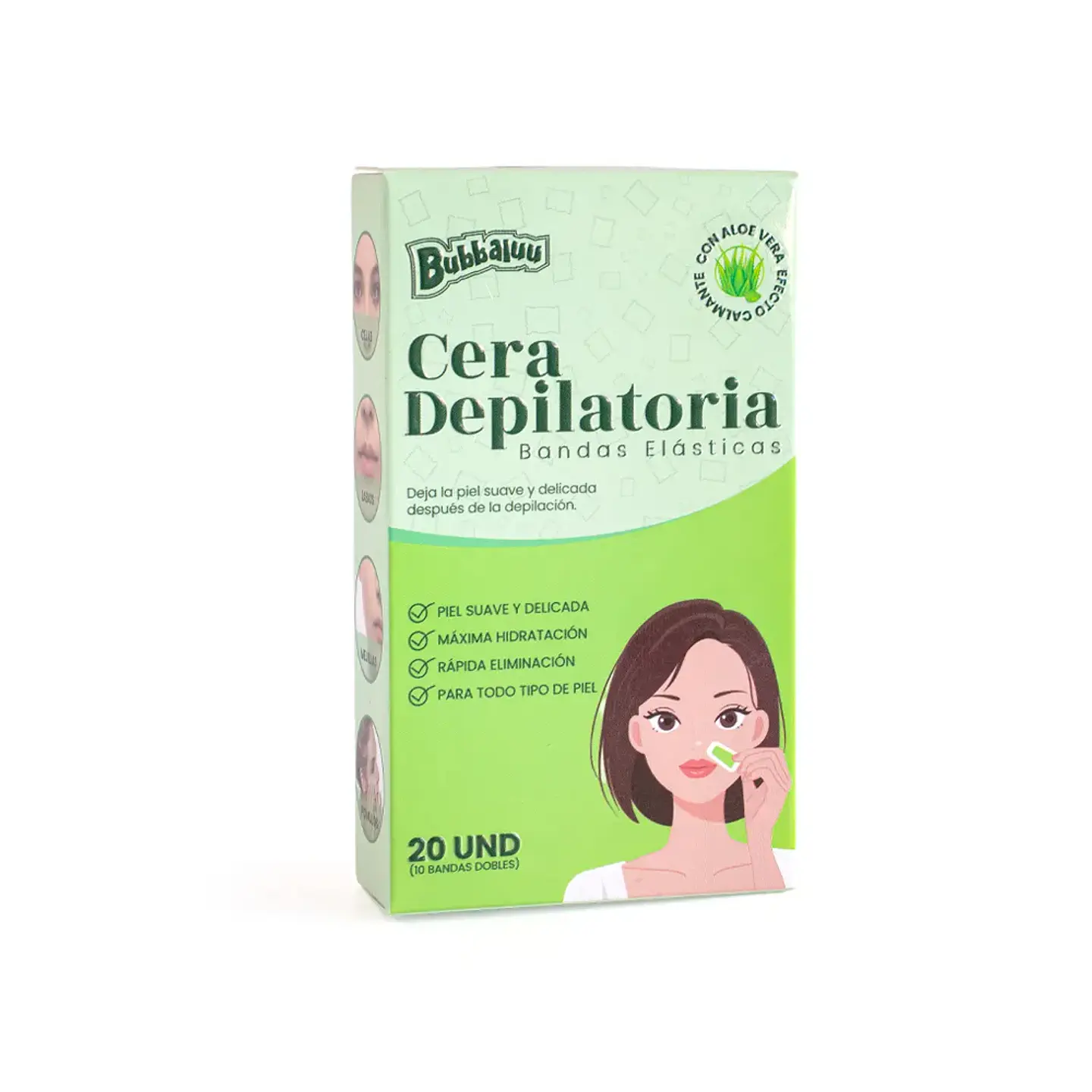 Bandas Elásticas Depilatorias de Cera 20und - Bubbaluu 1