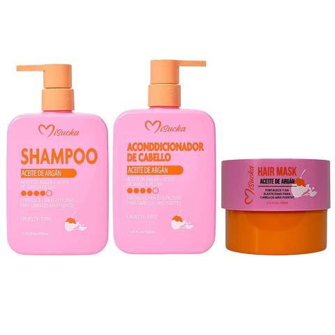 Set Aceite de Argán Rutina Capilar (3 Productos) - Misucka