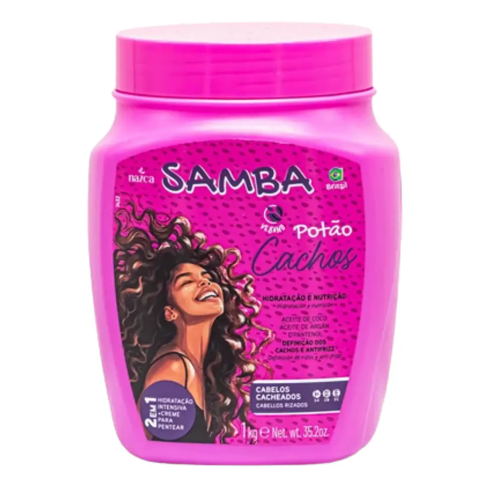 Tratamiento Capilar 2 En 1 Cachos Potao 1kg - Samba Brasil 1