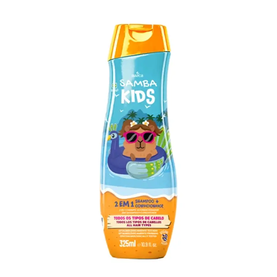 2en1 Shampoo y Acondicionador Todo Tipo De Cabello 325ml - Samba Brasil Kids 1