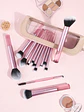 Set de 13 Brochas de Maquillaje Rosadas + Estuche de Almacenamiento - Maange - Miniatura 2