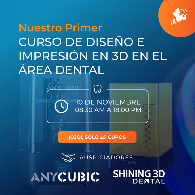 Curso de diseño e impresión en 3D en el área Dental