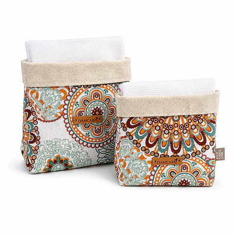 Servilletero de Tela Boho Mandalas Set 2 Unidades DANCARÚ
