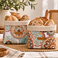 Paneras de Lona Boho Chic Mandalas Set 2 Unidades - Miniatura 1