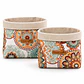 Paneras de Lona Boho Chic Mandalas Set 2 Unidades - Miniatura 2